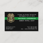 Grenspatrouille Dunne Groene Lijn Militaire Politi Visitekaartje (Voorkant)