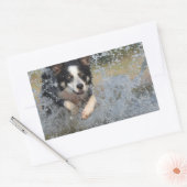 grenspoel in water rechthoekige sticker (Envelop)