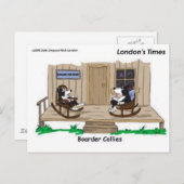 Grenspoelen in ruste Funny Offbeat Cartoon Giften Briefkaart (Voorkant / Achterkant)