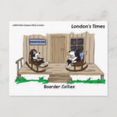 Grenspoelen in ruste Funny Offbeat Cartoon Giften Briefkaart (Voorkant)