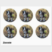 grenspolitie ronde sticker (Vel)