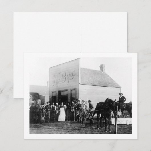 grensstad Saloon Briefkaart (Voorkant / Achterkant)