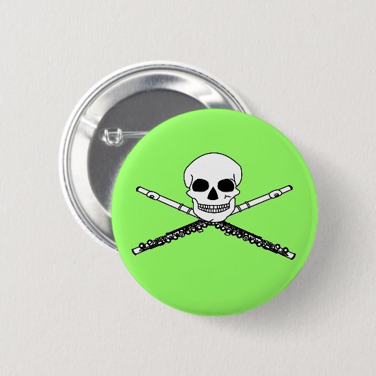 Grensstroom met Button van de schedel (Voorkant /achterkant)