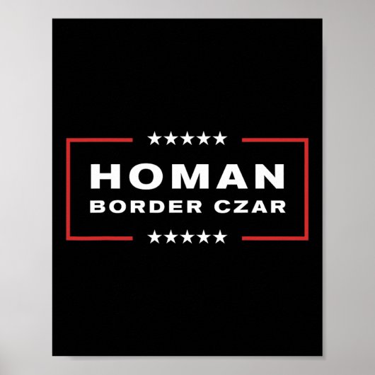 Grenstsaar Tom Homan Trump kiest President voor st Poster (Voorkant)