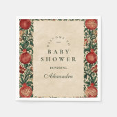 Grenstuin Botanische Baby Shower Servet (Voorkant)