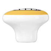 Grensvlak met open ogen keramische knop (Zijkant)