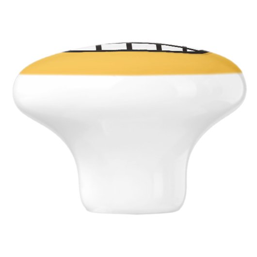 Grensvlak met open ogen keramische knop (Zijkant)