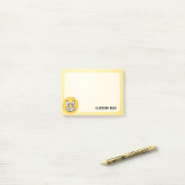 Grensvlak met open ogen post-it® notes (Op bureau)