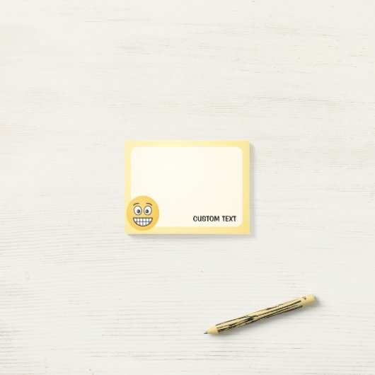 Grensvlak met open ogen post-it® notes (Op bureau)