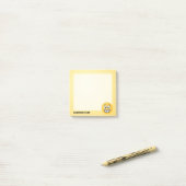 Grensvlak met open ogen post-it® notes (Op bureau)