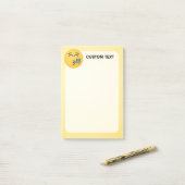 Grensvlak met open ogen post-it® notes (Op bureau)