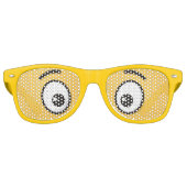 Grensvlak met open ogen retro zonnebril (Voorkant)