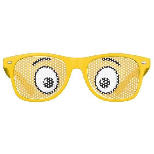 Grensvlak met open ogen retro zonnebril (Voorkant)