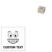 Grensvlak met open ogen rubberstempel (Gestempeld)