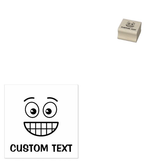 Grensvlak met open ogen rubberstempel (Gestempeld)