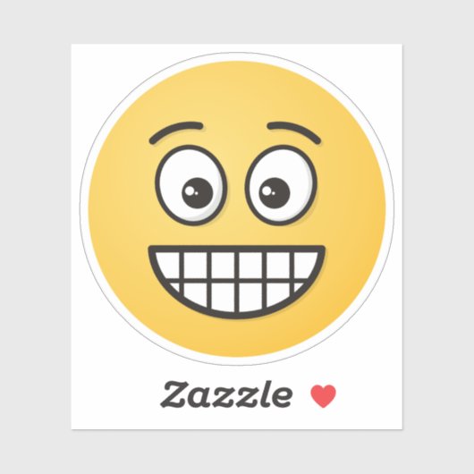 Grensvlak met open ogen sticker (Vel)