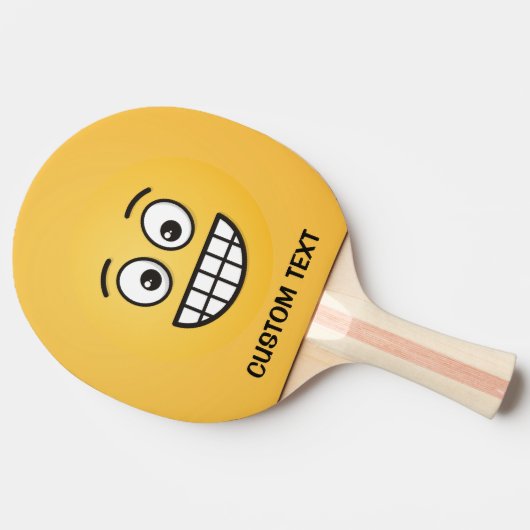 Grensvlak met open ogen tafeltennisbatje (Zijkant)