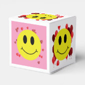 Grensvlakken met rode hartenballonnen bedankdoosjes (Achterkant)