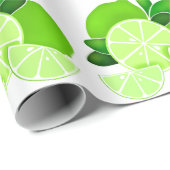 Grenswaarden | limoen plakken | patroon van zonnig cadeaupapier (Rol Hoek)