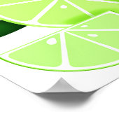 Grenswaarden | limoen plakken | patroon van zonnig poster (Hoek)