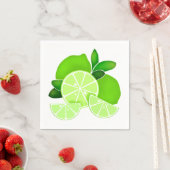 Grenswaarden | limoen plakken | patroon van zonnig servet (Insitu)