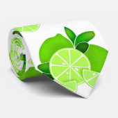 Grenswaarden | limoen plakken | patroon van zonnig stropdas (Opgerold)