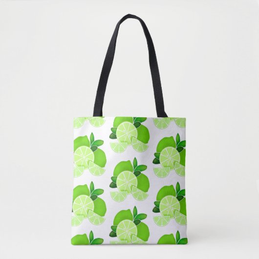 Grenswaarden | limoen plakken | patroon van zonnig tote bag (Voorkant)