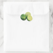 Grenswaarden Ronde Sticker (Tas)