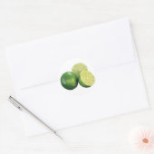 Grenswaarden Ronde Sticker (Envelop)