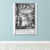 Grenswaardes van de index "librorum" canvas afdruk (Insitu (Houten vloer))