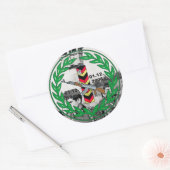 Grenswachters Groentruppen Ronde Sticker (Envelop)
