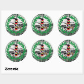 Grenswachters Groentruppen Ronde Sticker (Vel)