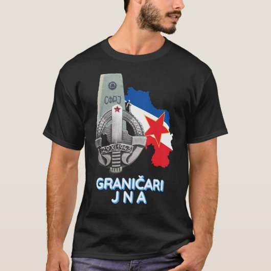Grenswachters JNA badge (Granicari JNA znacka) T-shirt (Voorkant)