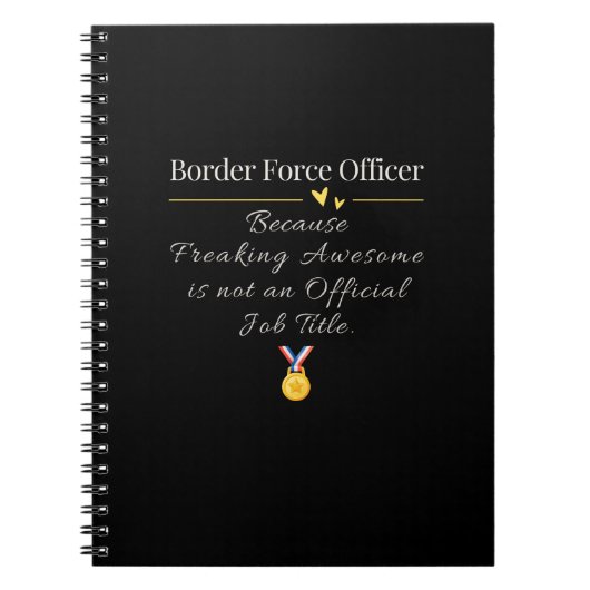 Grenswachtofficier Notitieboek (Voorkant)