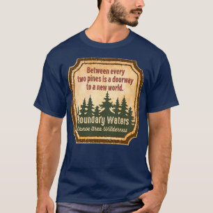 Grenswateren Kanoe - gebied Wilderheid UU T-shirt