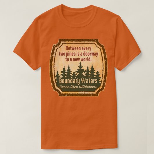 Grenswateren Kanoe - gebied Wilderheid UU T-shirt (Design voorkant)