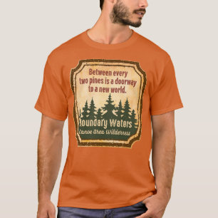 Grenswateren Kanoe - gebied Wilderheid UU T-shirt