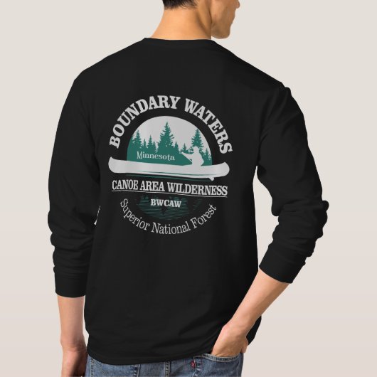 Grenswateren Kanoe Trail Wilderness T-shirt (Achterkant)