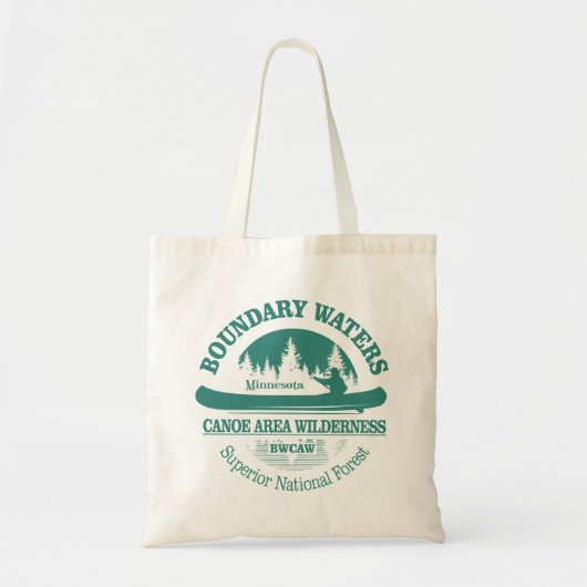 Grenswateren Kanoe Trail Wilderness Tote Bag (Voorkant)