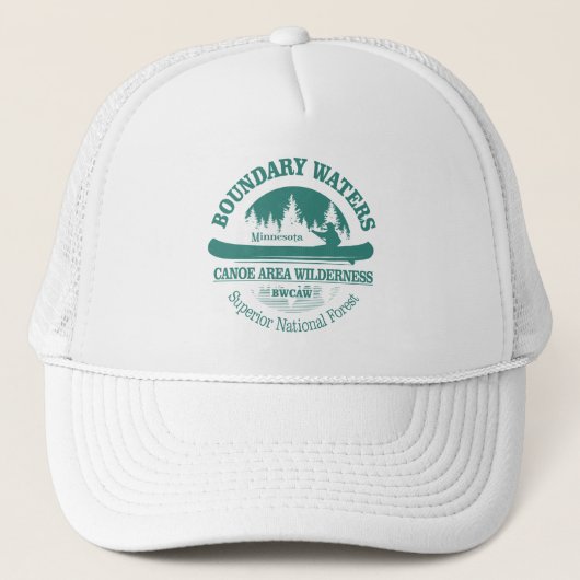 Grenswateren Kanoe Trail Wilderness Trucker Pet (Voorkant)