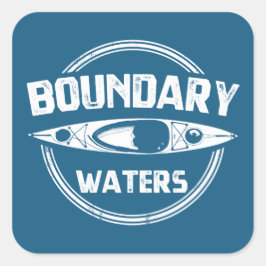 Grenswateren Vierkante Sticker