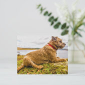 Grenswerper olie verf-effect Gedrukt Briefkaart (Staand voorkant)