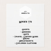 Grenzeloos en vet visitekaartje (Binnenkant ongevouwen)