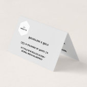 Grenzeloos en vet visitekaartje (Voorkant)