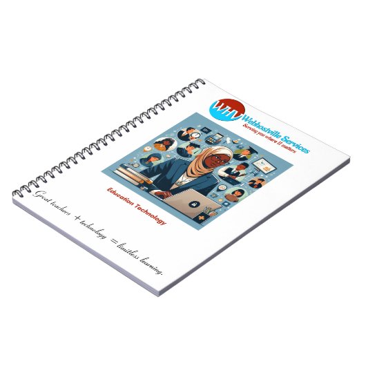 "Grenzeloos leren: geweldige docenten en technisch Notitieboek (Linkerzijde)