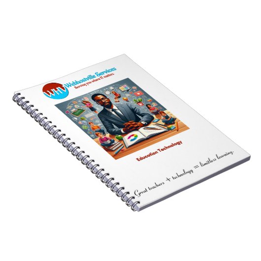 "Grenzeloos leren: geweldige docenten en technisch Notitieboek (Rechterzijde)