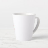 Grenzeloos opbeurende positieve focus attitude latte mok (Rechterhoek)