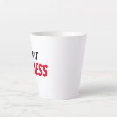 Grenzeloos opbeurende positieve focus attitude latte mok (Voorkant)