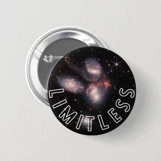 Grenzeloze Galaxy Inspirerend Ronde Button 5,7 Cm (Voorkant /achterkant)