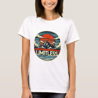 Grenzeloze Horizon: Bergzonsondergang Kunst T-shirt